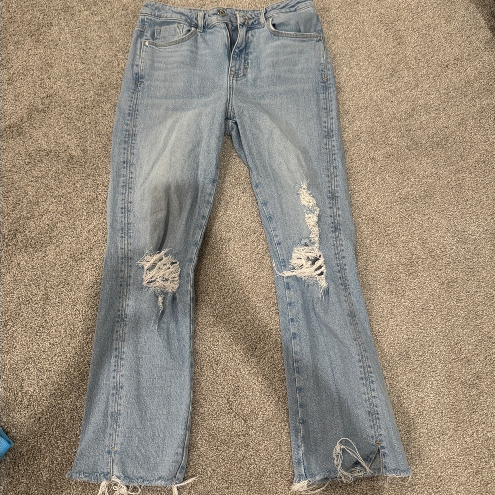 Distressed jeans